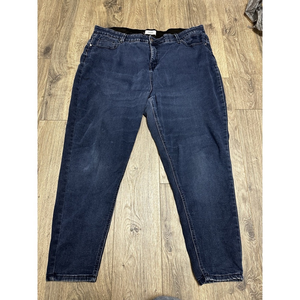 Angels Women's Plus Size Skinny Blue‎ Jeans Size 24W Indie Sleaze Revival